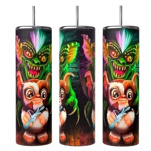 GREMLINS 20oz SUBLIMATED STAINLESS STEEL DOUBLE WALL TUMBLER